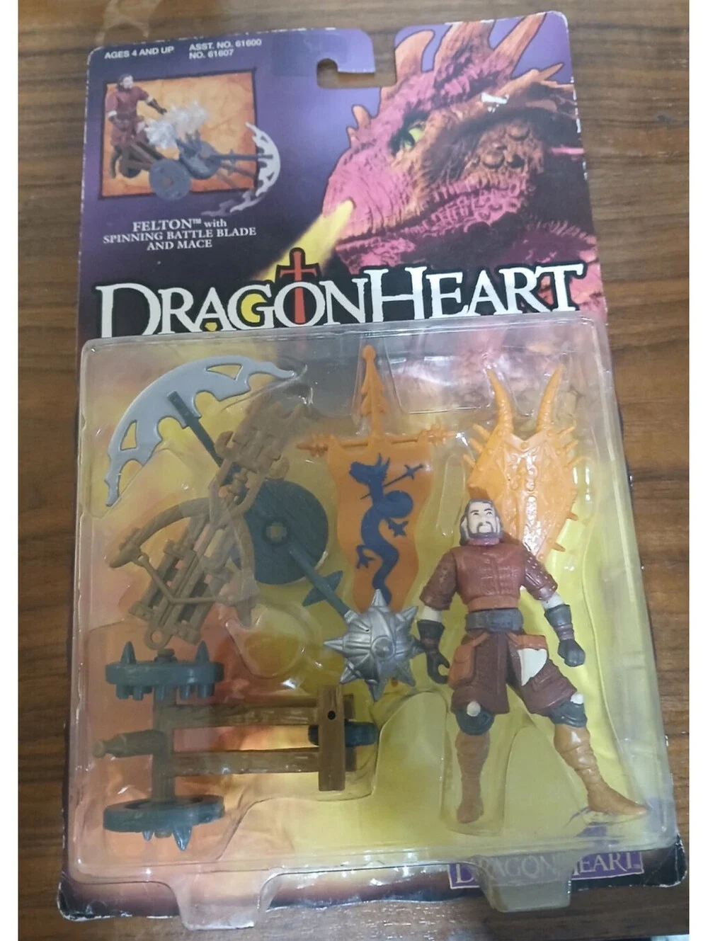 Vintage Lot of 2 Kenner Hasbro 1995 DragonHeart King Einon & Felton